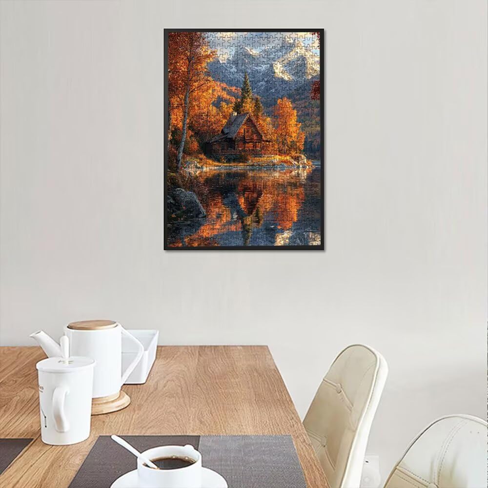 Puzzle 4000 Pezzi, Villa Della Foresta 3D Puzzle per Adulti Impegnativo, Educa Puzzles Artistico, Divertente E Stimolante Puzzles Decorativo per La Famiglia, Regalo e Decorazione Pareti DX0YL6-791