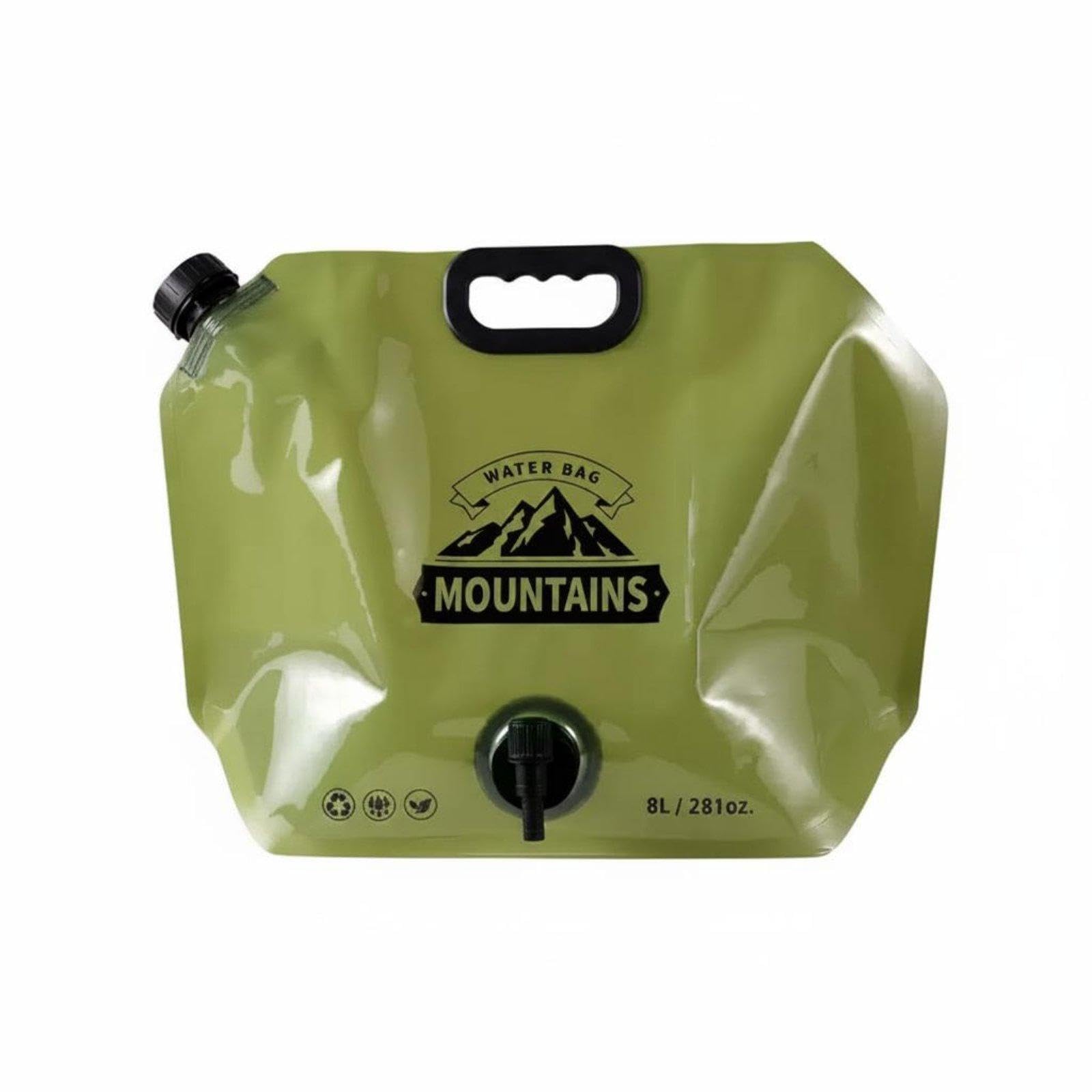 Folding Water Bag Large Capacity Camping Water Bag Food Grade for Music Festival Army Green-image-48
