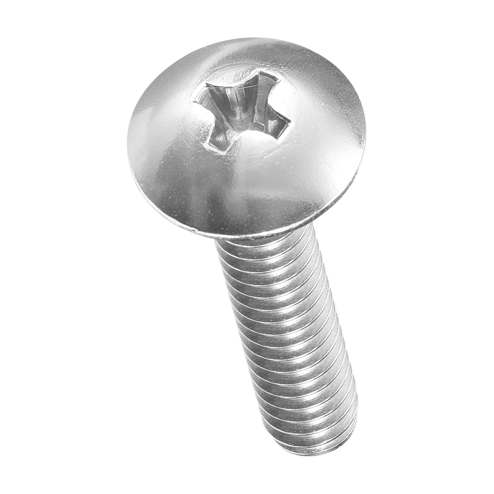 METALLIXITY Machine Screws Phillips Head(#10-24x7/8") 50Pcs, 304 Stainless Steel Round Head Phillips Drive Furniture Bolts