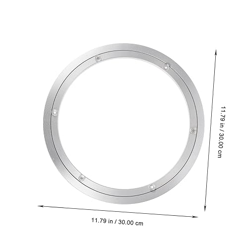 Miniatura 8 de GANAZONO Mesa giratoria Mesa de comedor Accesorios de escritorio Tocadiscos redondos Giratorios Rodamiento giratorio redondo para rotar Estante de