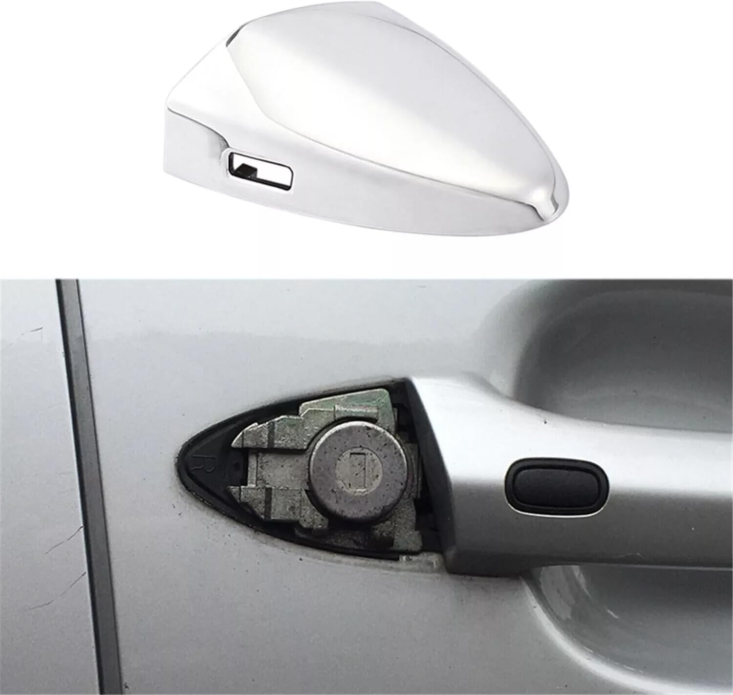 Front Driver Side Left Chrome Door Handle Key Cover For Lexus ES350 2007-2012
