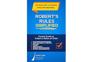 Robert's Rules Pocket Guide: Pocket Guide to Robert's Rules of Order