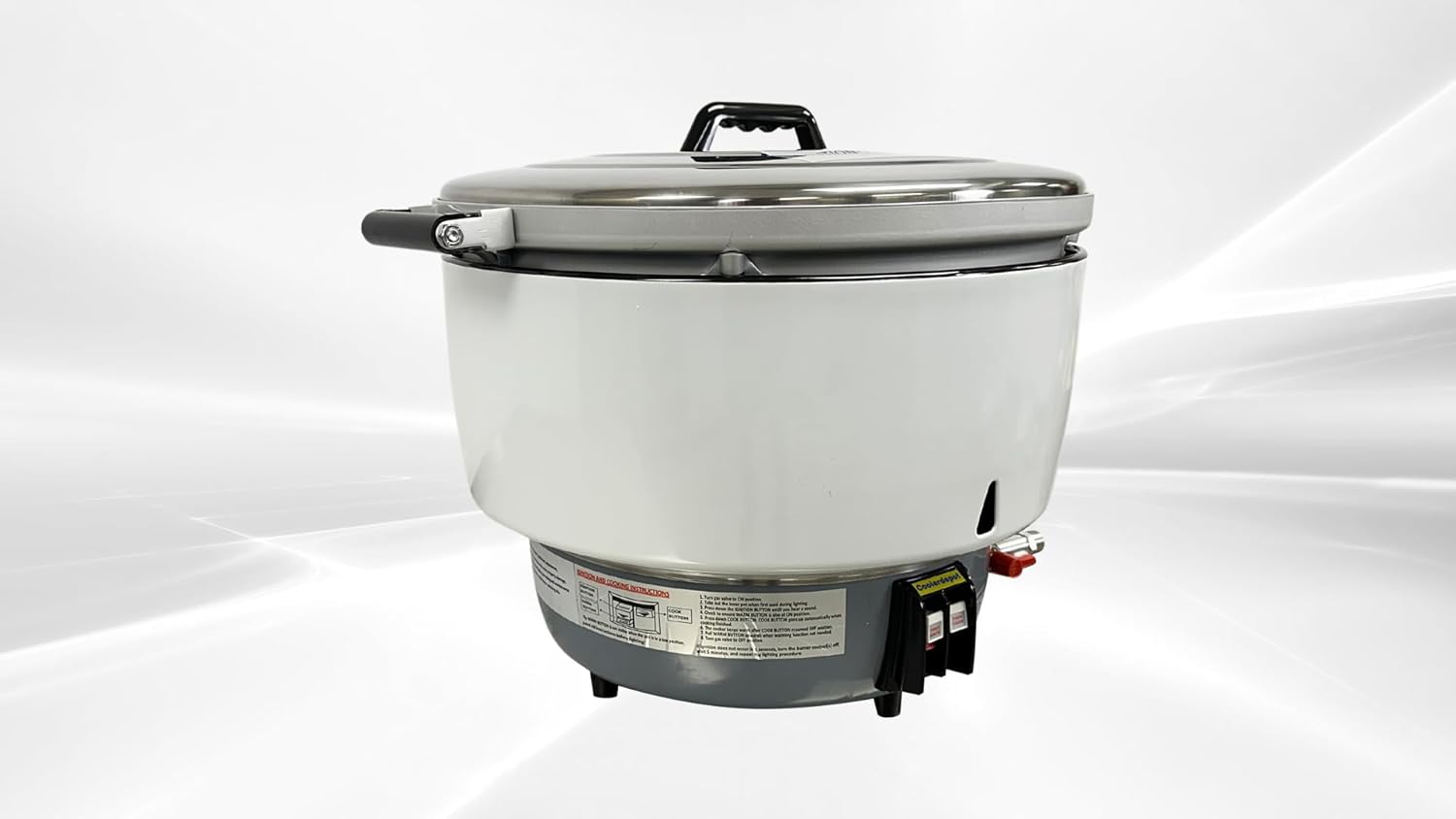 Commercial Natural Gas Rice Cooker, 15L Capacity, 85 Cups, 27500 BTU/HR CDGRC-15NG ETL