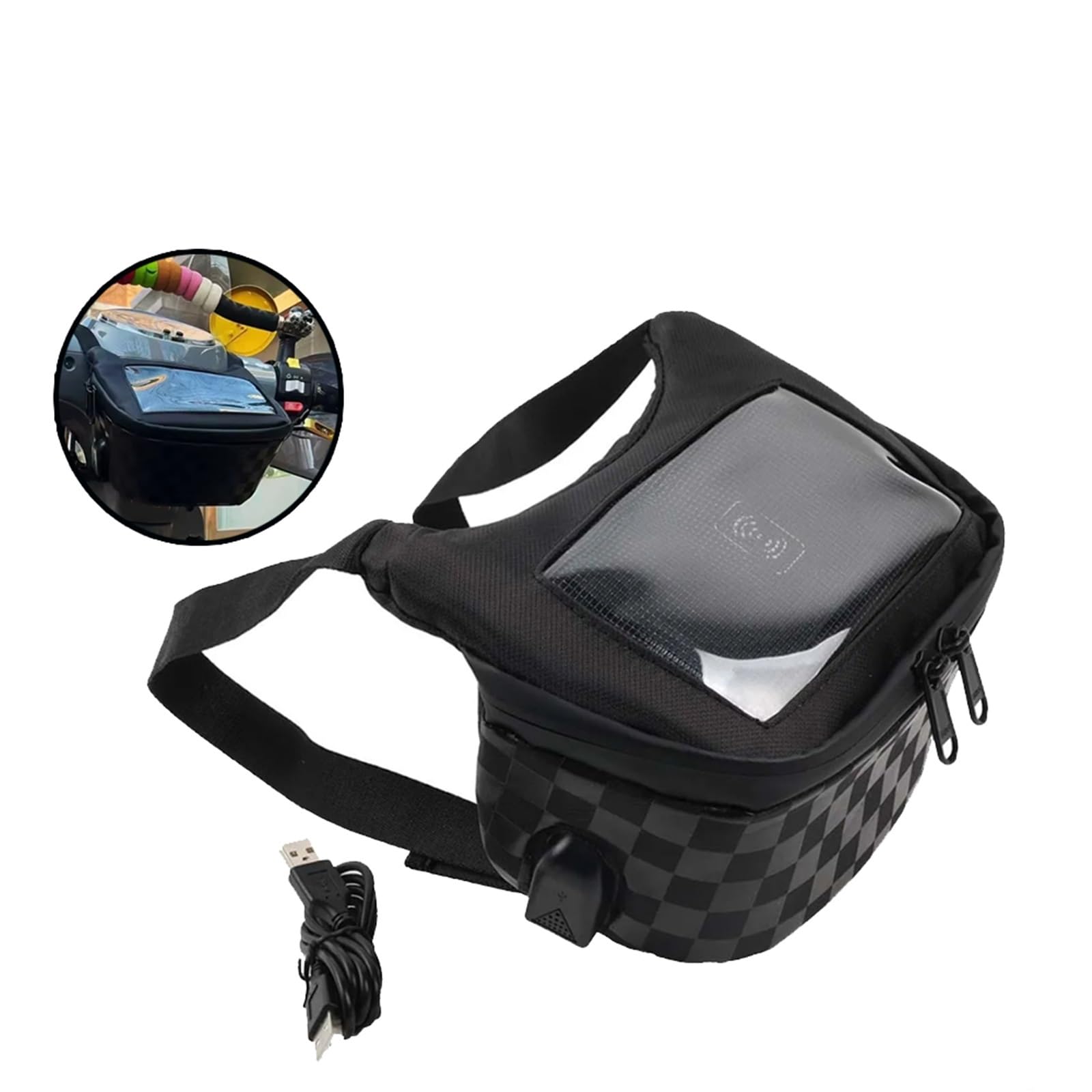 Sac De Rangement pour Outils Moto, Sacoche Tête pour Écran Tactile, Navigation pour Téléphone Portable, Accessoires pour Tricity 300 155 125