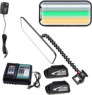 車のへこみ PDR ライト 12種類の光色調整 デントリペアツール デントライトボード 車のデントツール オプションで6000mAhバッテリー2個と急速充電ドックが付属します (電池付き)