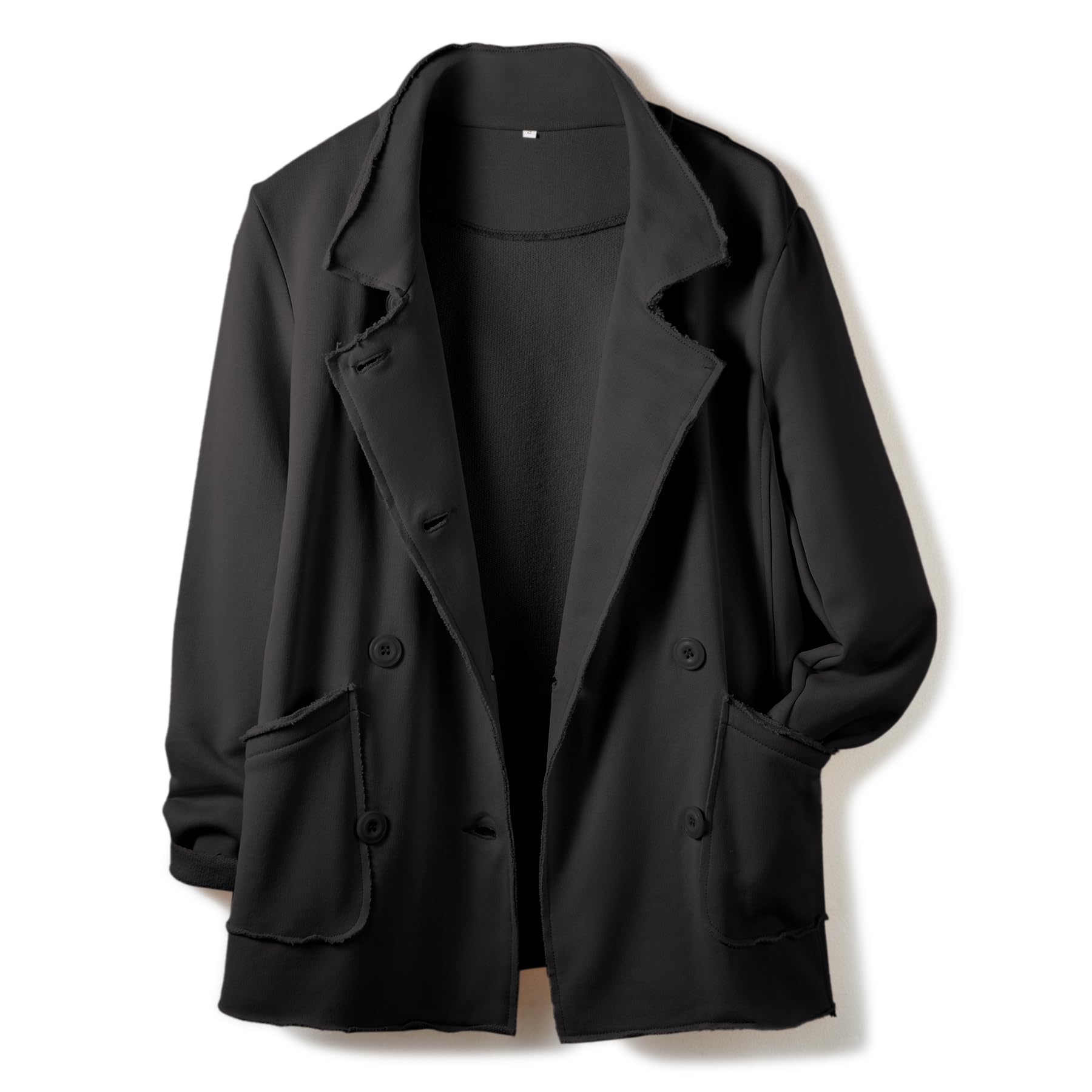 Ainangua Classic Trench Coats for Women Double Breasted Blazer Fleece Peacoat Jackets Essentials Fall Winter Coat