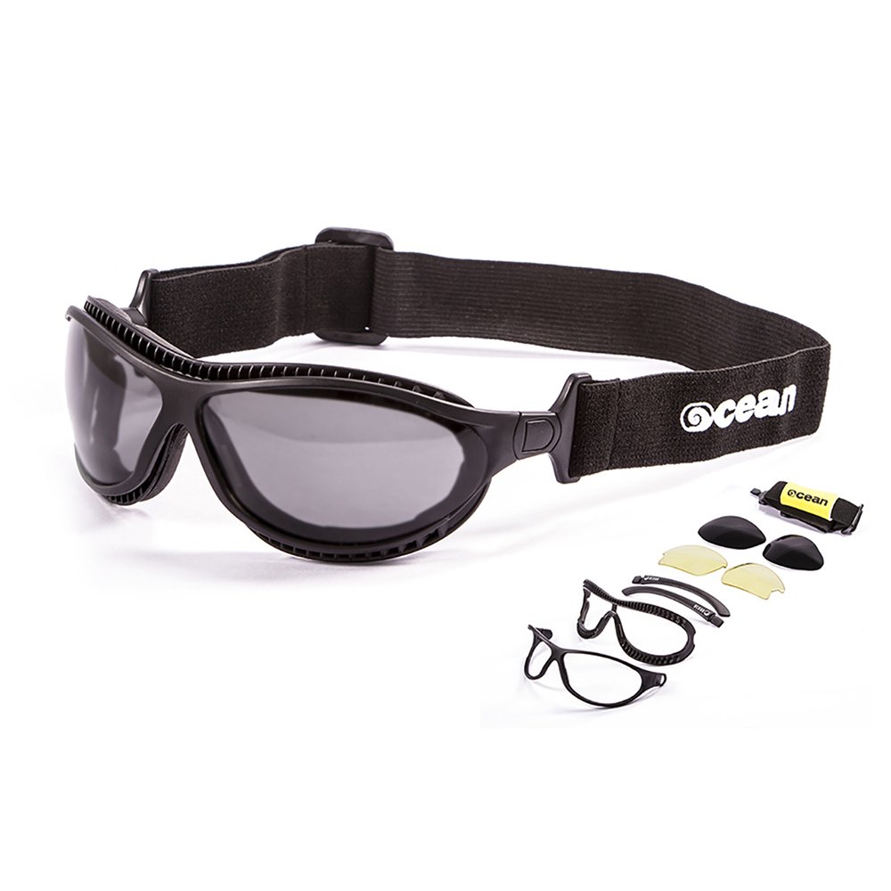 Ocean Sunglasses Tierra de Fuego - Gafas de Sol polarizadas - Montura : Negro Mate - Lentes : Ahumadas (12200.0)