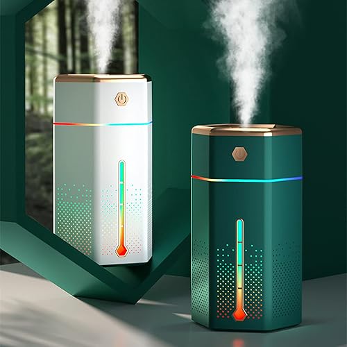 Fiudx Humidificadores para dormitorio humidificador de escritorio portátil de 338fl oz tanque de agua regalos de cumpleaños de Navidad