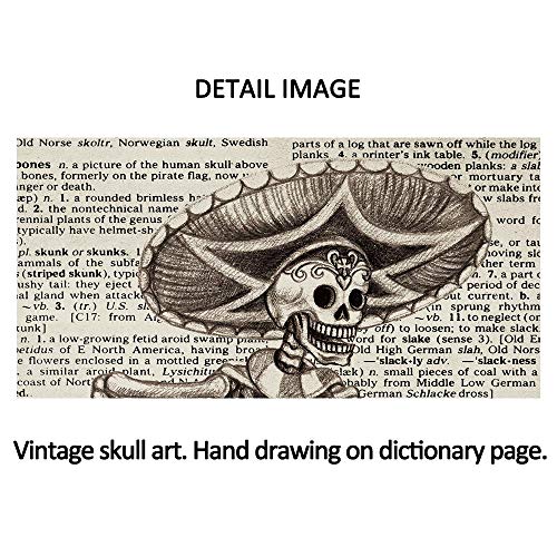 SUMGAR Day of The Dead Vintage Dictionary Page Art Prints Sugar Skeleton Music Party Unframed Posters Decoration Gifts Skull Theme Set 20x25cmx3 Pieces steampunk buy now online SUMGAR Day of The Dead Vintage Dictionary Page Art Prints Sugar Skeleton Music Party Unframed Posters Decoration Gifts Skull Theme Set 20x25cmx3 Pieces steampunk buy now online