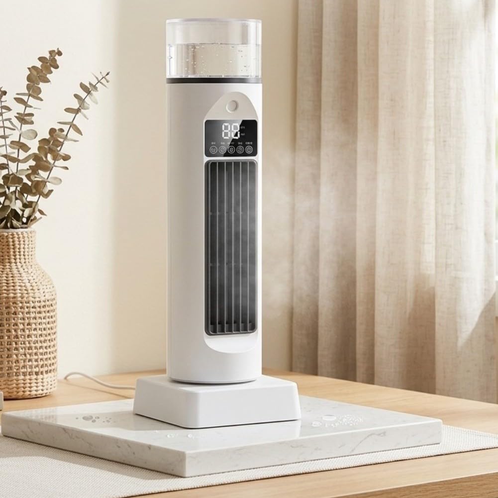 Ventilateur pulvérisateur sans pales USB - Refroidisseur d'air - 43 cm - Blanc