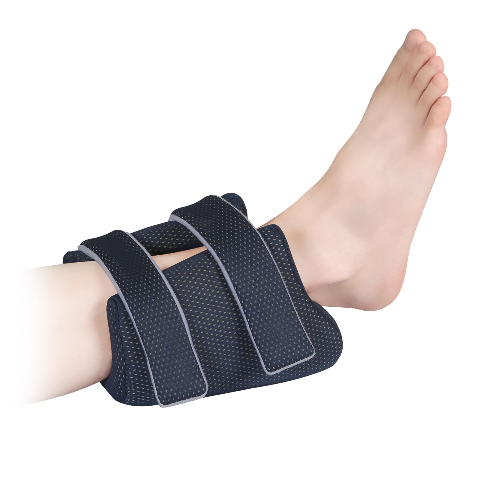3D Heel Protectors Bed Sore Pillow Cushion for Pressure Sores,Foot Pillows Support Boot for Bedridden Patients Supplies, Ankle Pillow Heel Protector for Heel Pain (Navy (Pack of 1))