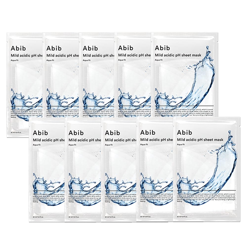 Abib Mild acidic pH Sheet Mask Aqua Fit 30ml/1.01 fl.oz (6-sheets)
