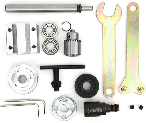 Miniatura 5 de Asamblea de husillo sin alimentación DIY carpintería mesa de corte taladro accesorio taladro Chuck máquina herramienta