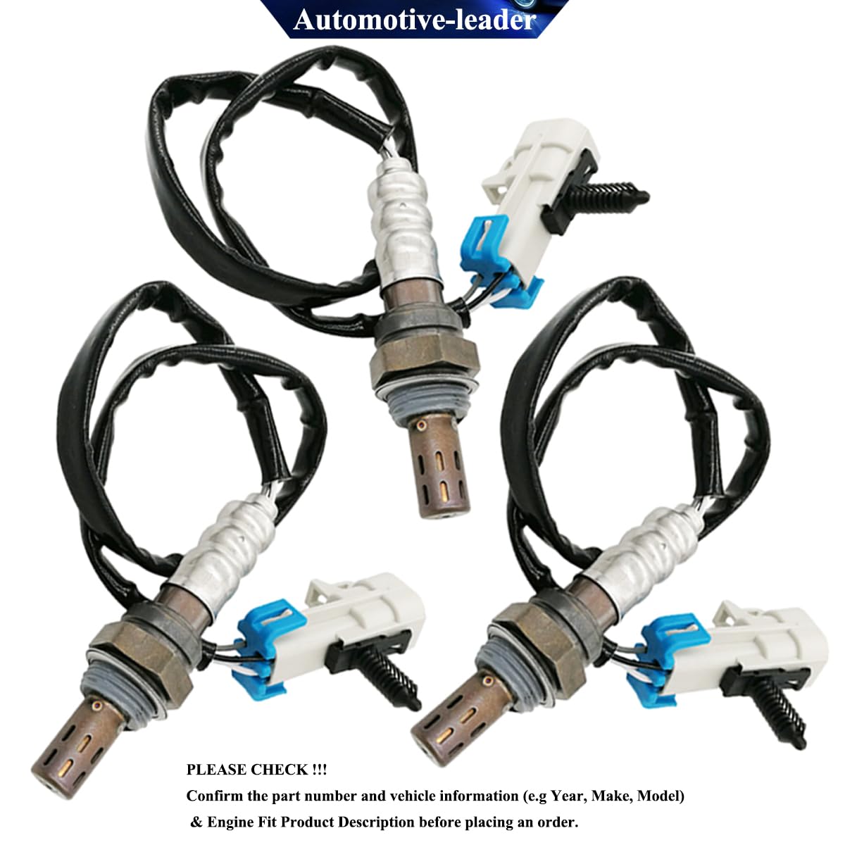 3Pcs 234-4343 Upstream Oxygen Sensor Downstream O2 Sensor Replacement for Chevrolet Blazer S10 GMC Jimmy Sonoma 4.3L V6 2002 2003 2004 2005 12567254, 12590789, 234-4650