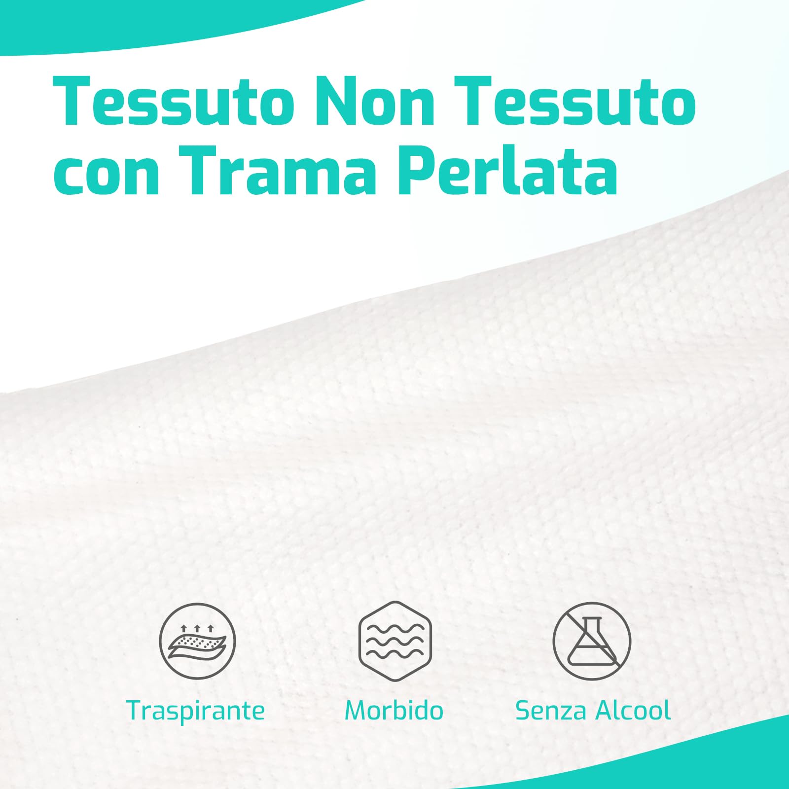 SUNKISS Trustplus Salviette Umidificate per Anziani, Salviettine 20 x 30 cm per Incontinenza per la Pulizia del Corpo con Aloe, 200 Unità (4 Confezioni da 50)