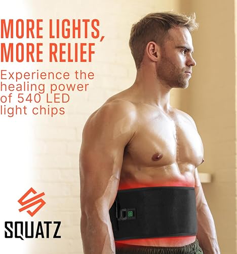 Miniatura 5 de SQUATZ Terapia de luz roja para el cuerpo, envoltura de terapia de luz infrarroja para recuperación muscular, articulaciones y alivio del dolor en
