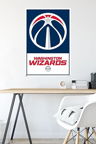Miniatura 4 de Trends International NBA Washington Wizards - Póster de pared con logotipo 21, 22.375 x 34 pulgadas, versión premium sin marco