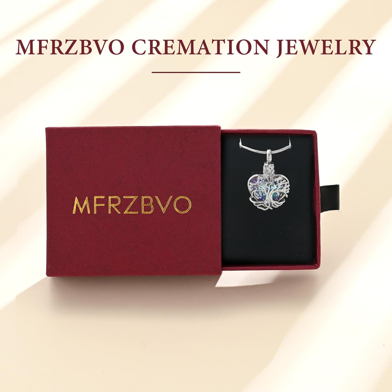 Cremation Jewelry Tree of Life Heart Urn Necklace for Human Ashes for Women Men Memorial Ashes Keepsake Pendant - Image 7