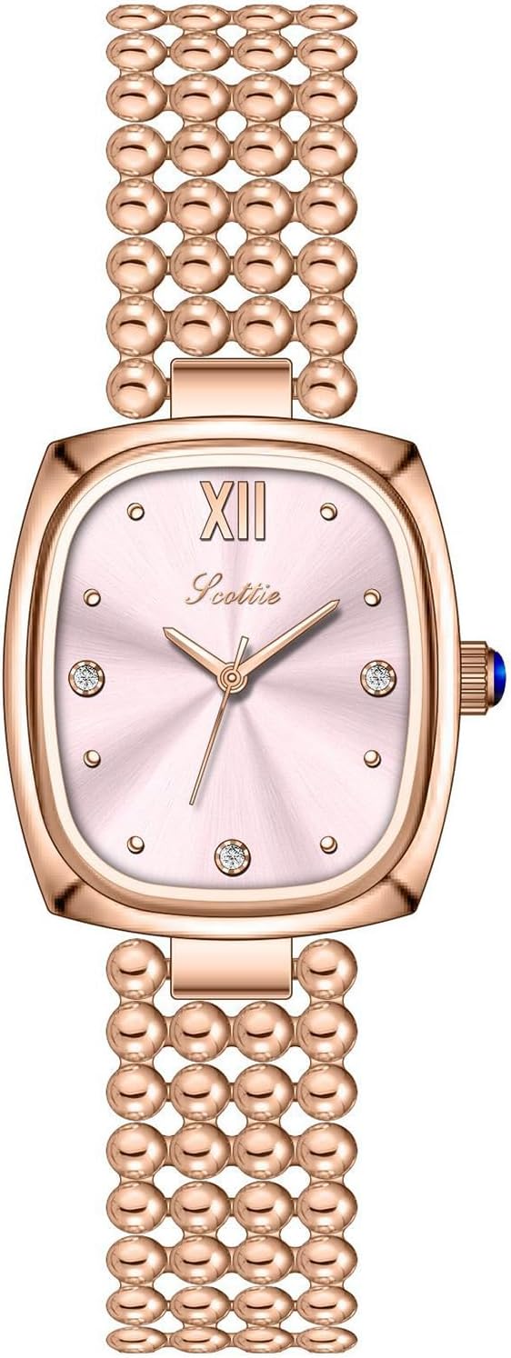 Montre Femme Or Rose Acier Inoxydable Montre Bracelet À Analogique