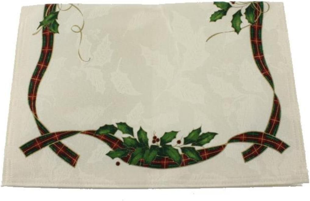 Amazon.com: Lenox Holiday Nouveau Christmas Fabric Place Mat : Home