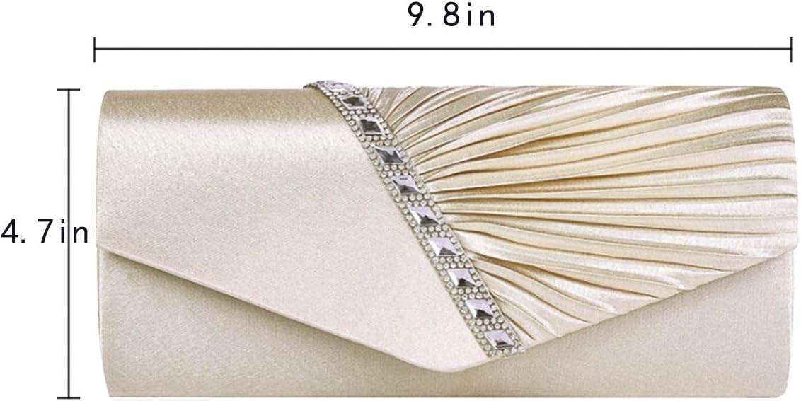 Goclothod Evening Clutch Handbag Women Fashion Crossbody Shoulder Bag Chain Purse - Image 2