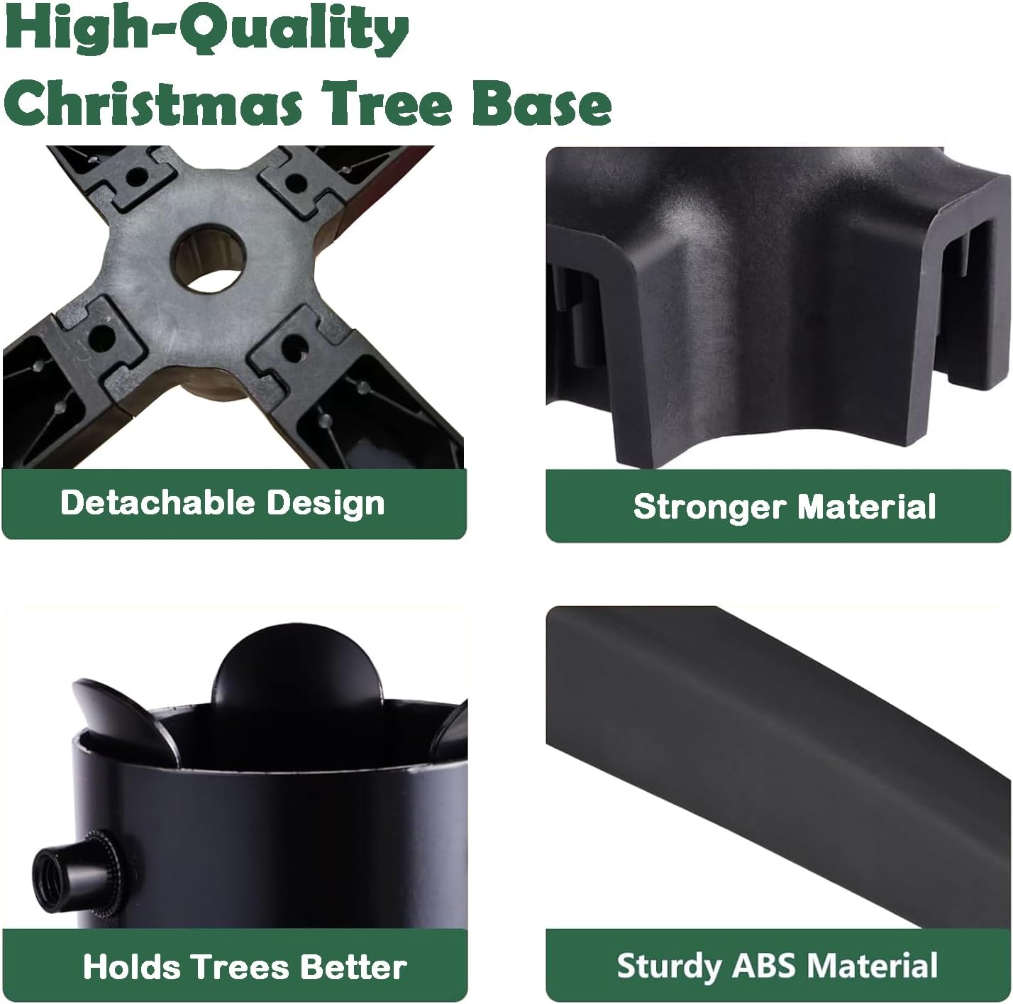 Christmas Tree Stands for 7.5 FT Artificial Trees Rolling Wheels Movable Universal Xmas Tree Holder Base Fits Up 7.5 Foot Fake Tree 1-2.56 Inch Pole (Stand Diameter 29 Inch)