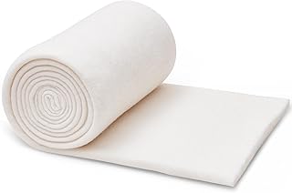 RRKTP Natural Cotton Batting for Quilting,36" x 5 Yards Batting for Quilts, Microwave Safe