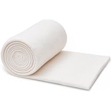RRKTP Natural Cotton Batting for Quilting,48" x 10 Yards Batting for Quilts, Microwave Safe for Bowl Cozies,Cotton Lightweight Lining for Potholders Quilting, Batting for Sewing Handmade Quilts&DIY