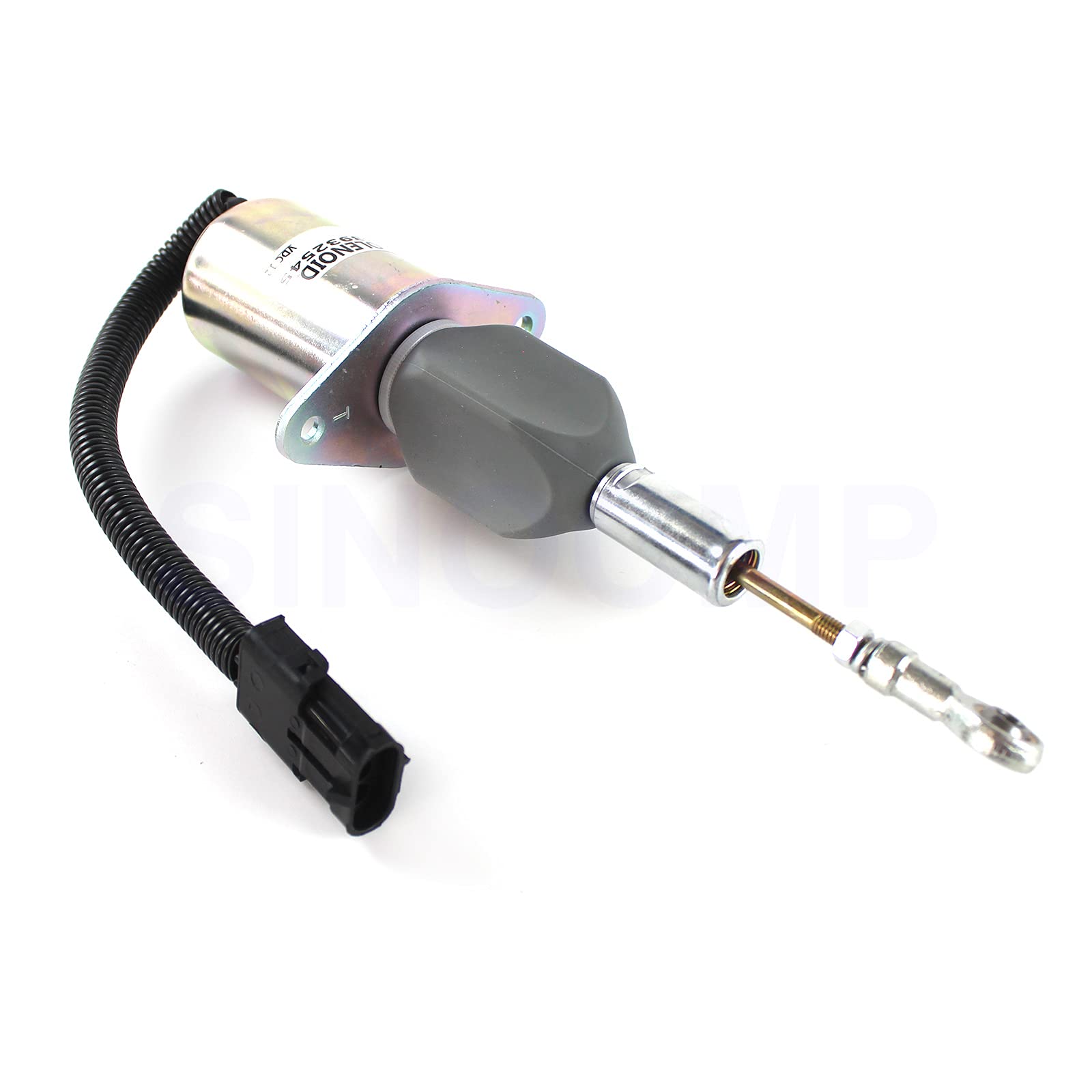 3932545 SA-4639-12 Solenoide 12V- SINOCMP Solenoide de apagado para motor Cummins 6B 5.9L, 3 meses de garantía
