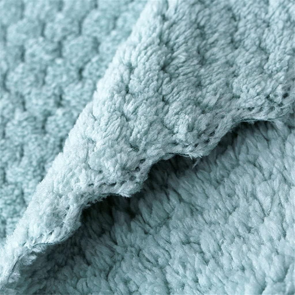 5pcs Soft Microfiber Kitchen Towels Super Absorbent Dish Cloth Anti-Grease Wipping Rags Household Cleaning Towel