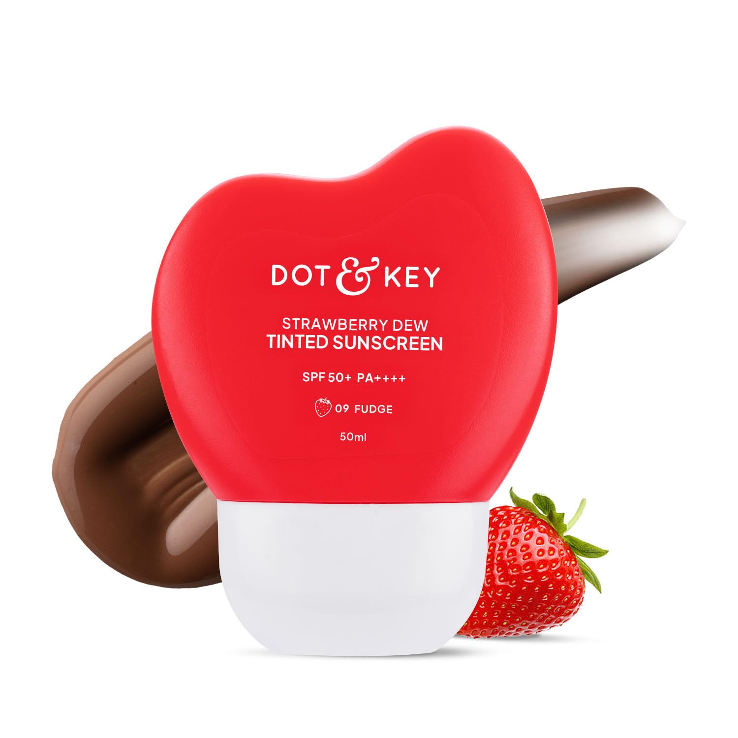 Dot & Key Strawberry Dew Tinted Sunscreen In-Vivo Tested SPF 50+ PA++++ With New-Age UV Filters - 09 Fudge - 50ml-image-45