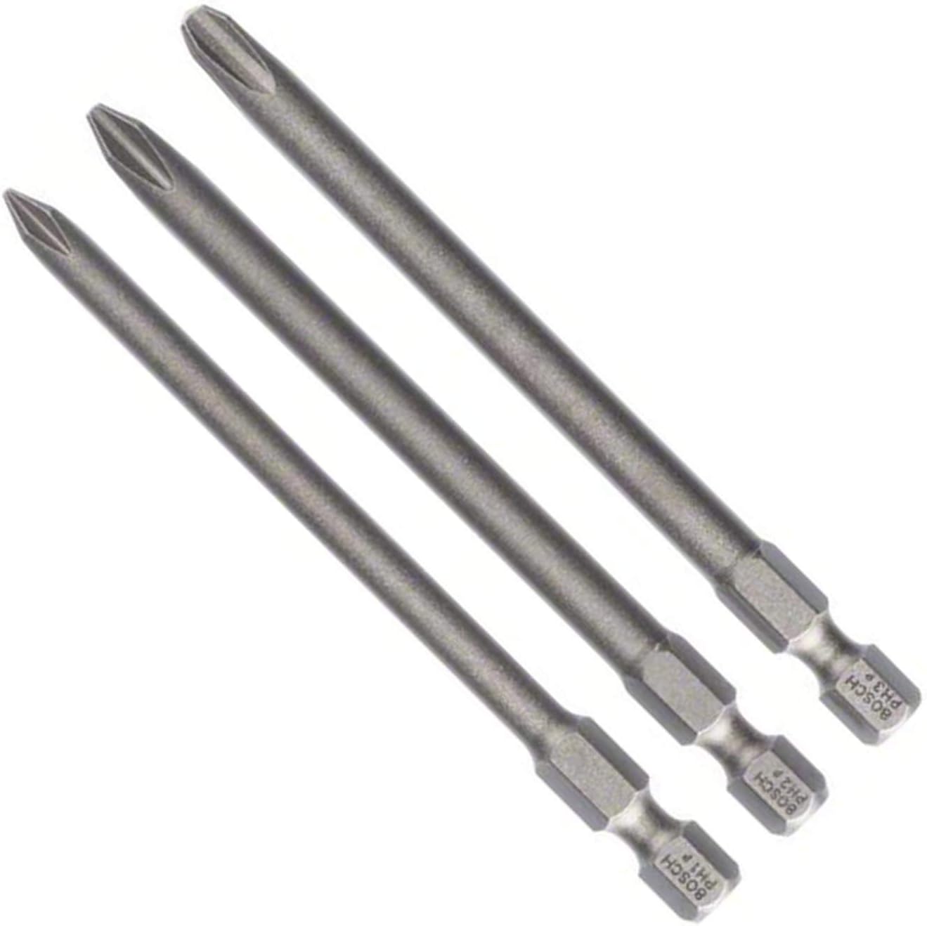 Bosch 2607001757 Phillips Head Bit Set PH1-3 XH 3.5In 3 Pcs