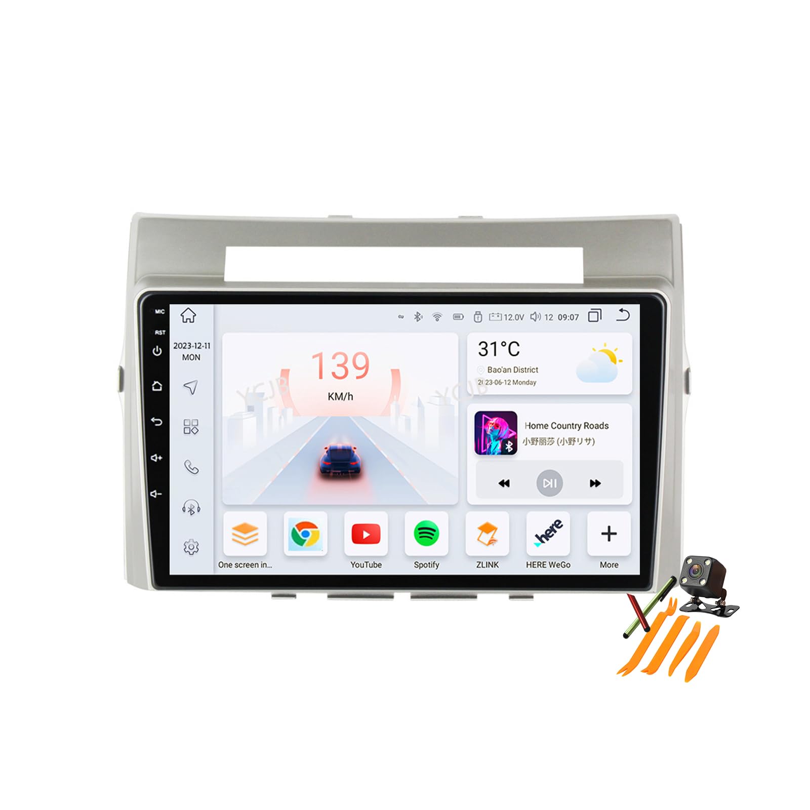 Autoradio GPS Corolla Verso Voyagez en Musique avec Carplay Android 13 - 8