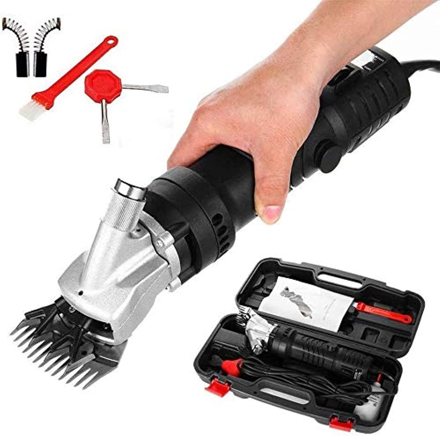 LIANG-Electric Clipper Sheep Shears 850w, Alpaca Goats Llama Clipper, Heavy Duty Pet Grooming Shearing Shaver Trimmer, Dog Haircut Machine, Farm Livestock Hair Fur Grooming，Electric Animal Grooming Cl