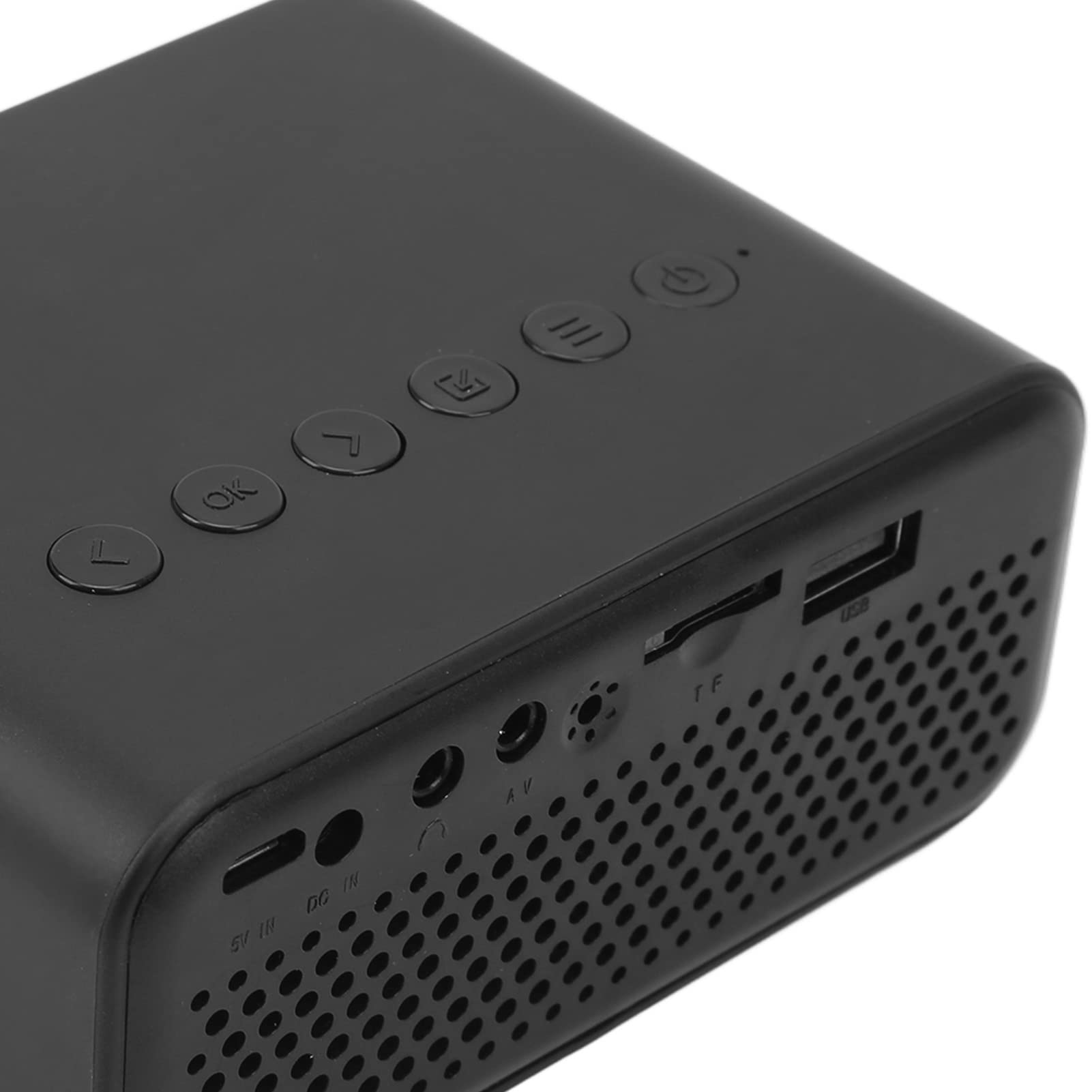 CHICIRIS Videoproiettore, LED 1920x1080 Altoparlante Integrato Mini Proiettore Alimentato Tramite USB per la Famiglia (Spina UE)
