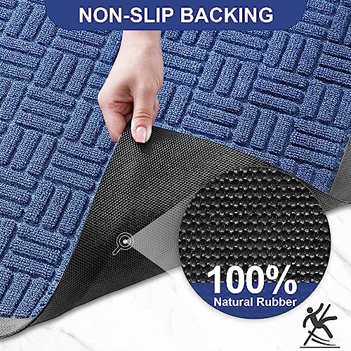 image for Mibao Front Door Mat, Heavy Duty Durable Welcome Mat for Outdoor Indoo