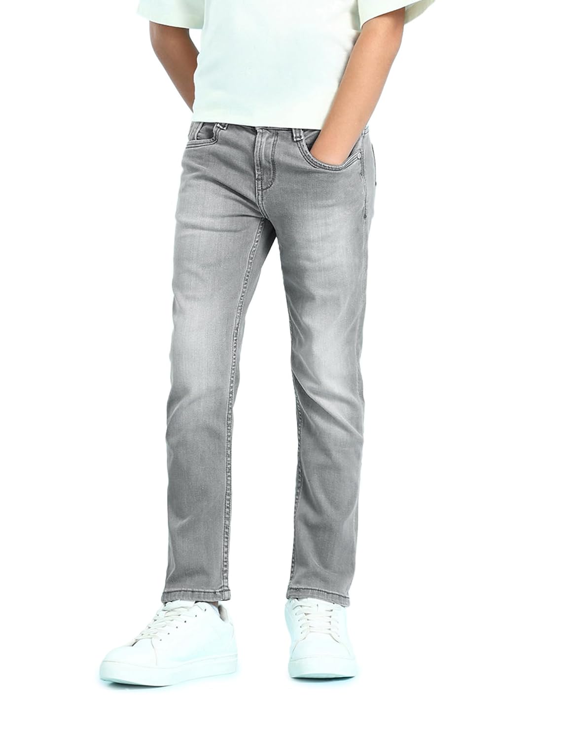 U.S. POLO ASSN. Kids Regular fit Boys Cotton Jeans (UKJENC0003_Grey_13-14Y) - Review, Price and Buying Guide