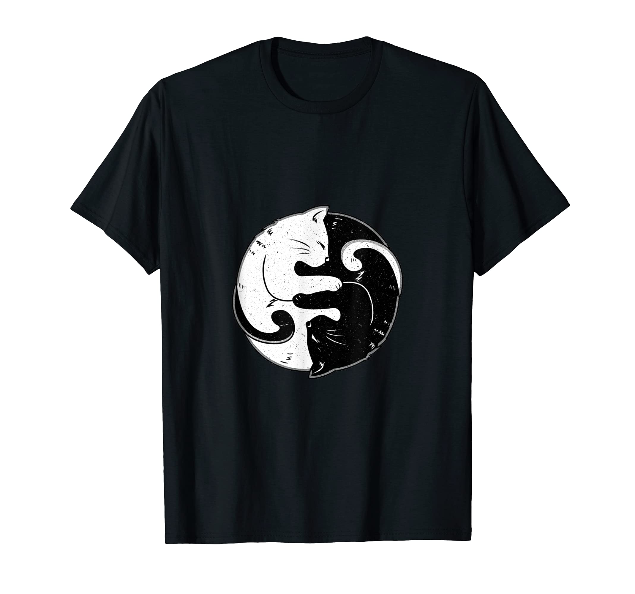 Ying Yang Cat Lover Kitten GiftYing Yang Cat Lover Yin Yang Balance Kitten Meditation Gift T-Shirt