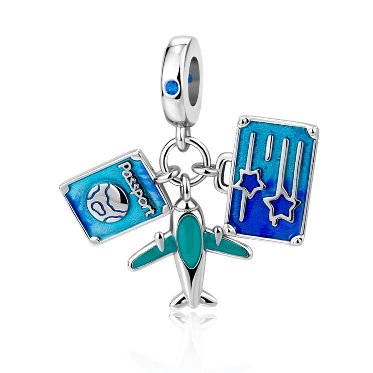 LMLMECREA Charms Anhänger 925 Sterling Silber - Niedlicher Charm für Europäische Armbänder - Süßes Tier Geschenk für Frauen, Mamas & Töchter