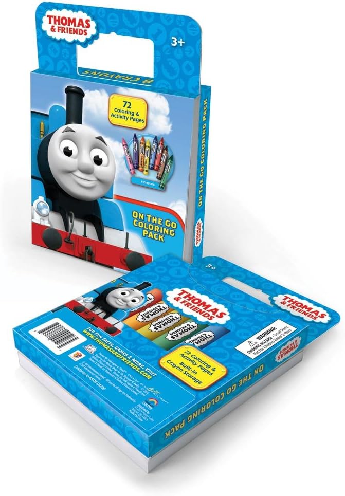 Thomas Train On The Go Coloring Activity Pack with 8 Jumbo Crayons : Arts, Crafts & Sewing