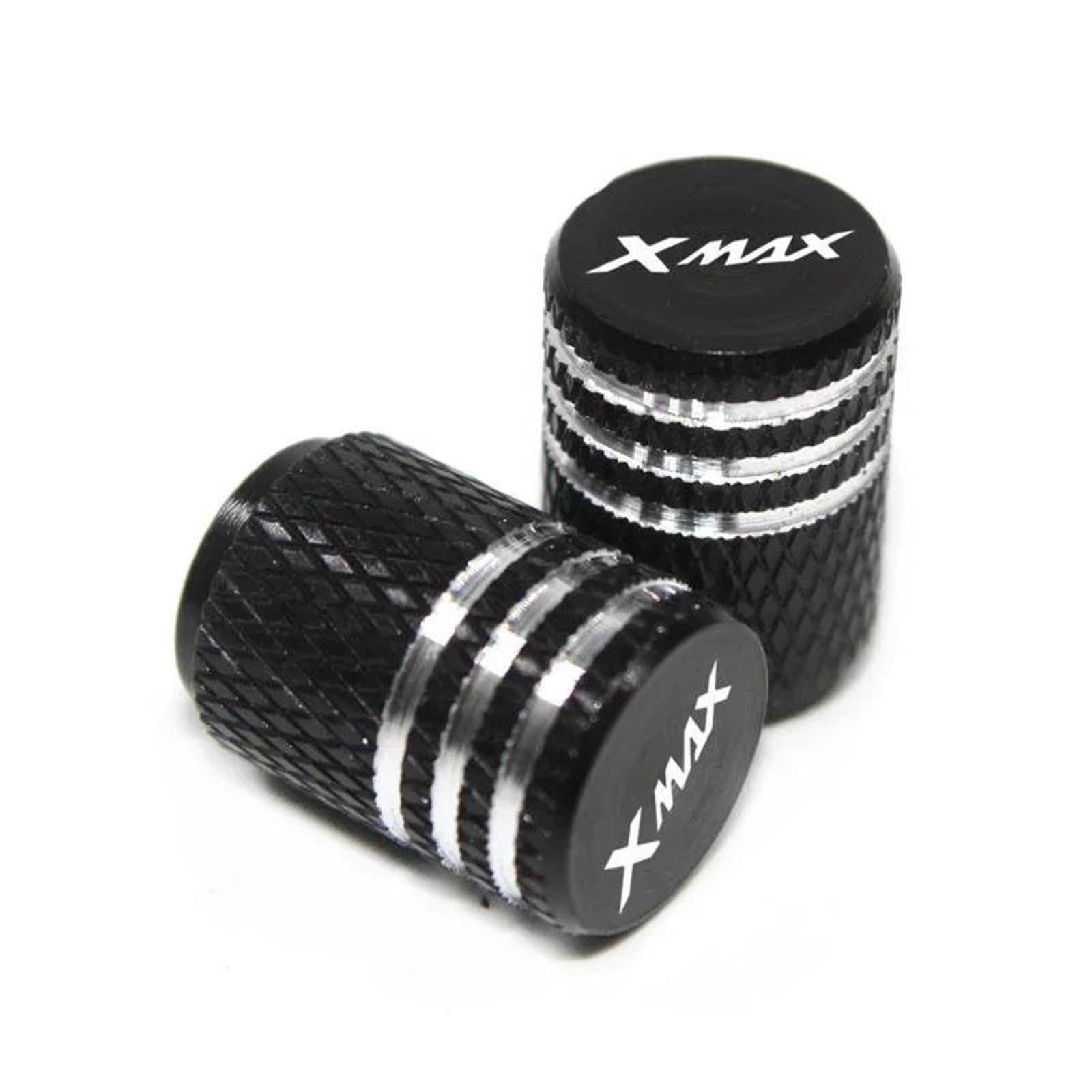 Bouchon de valve universel moto Xmax finition noire haute résistance