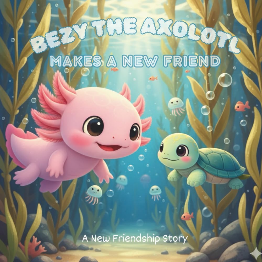 Children's Short Stories:“Bezy the Axolotl Makes a New Friend”: A Comforting Story About Kindness, Patience, and Friendship (“Bezy the Axolotl Adventures”)