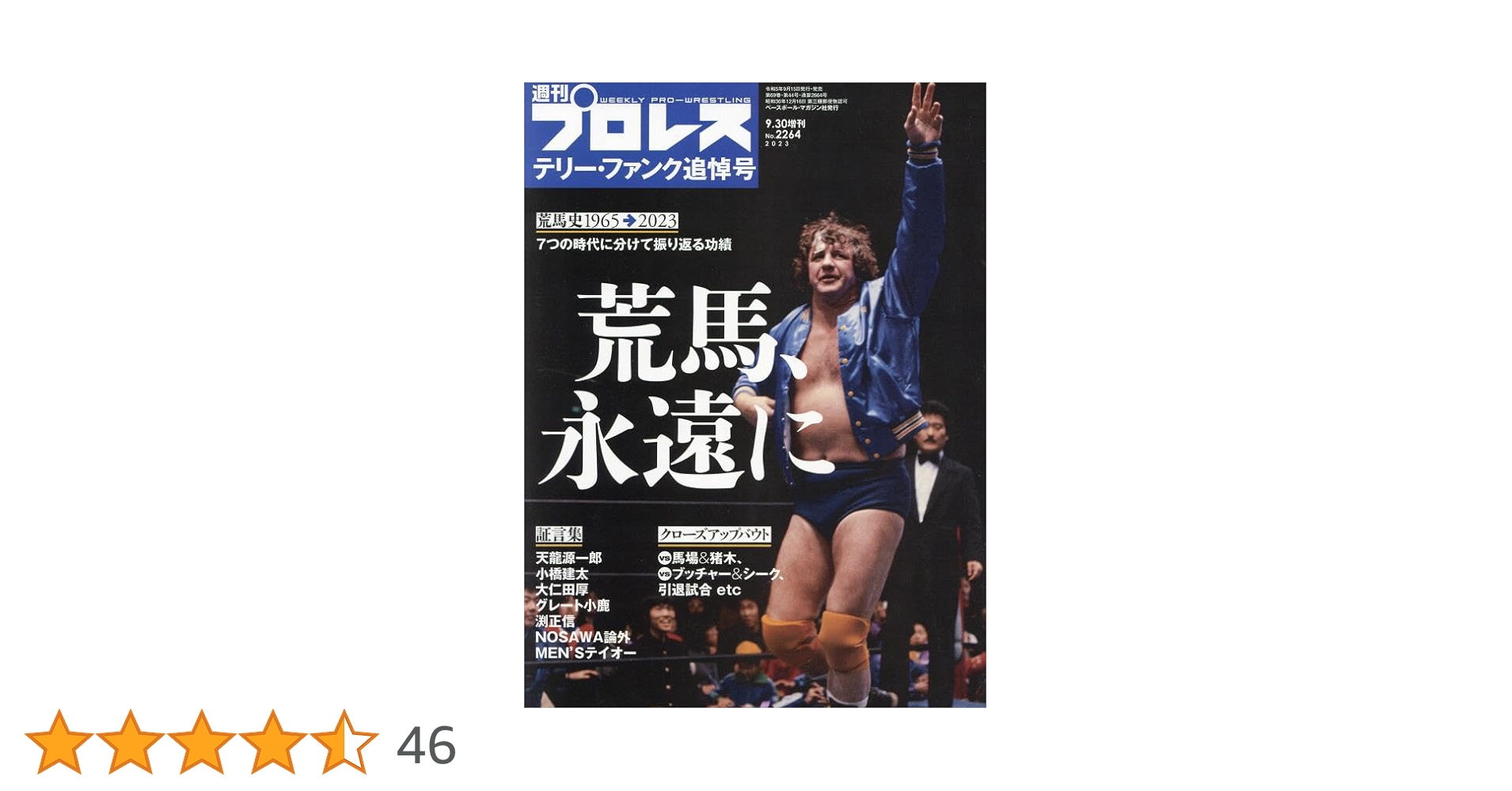 テリー・ファンク追悼号（週刊プロレス9/30号増刊） | 「週刊