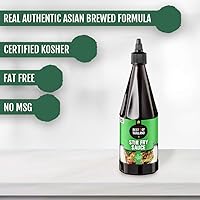Vista 3 de Best of Thailand Revuelva la salsa de freír con sabor rico Auténtico adobo, esmalte, aderezo de ensalada y inmersión para carne y verduras Sin