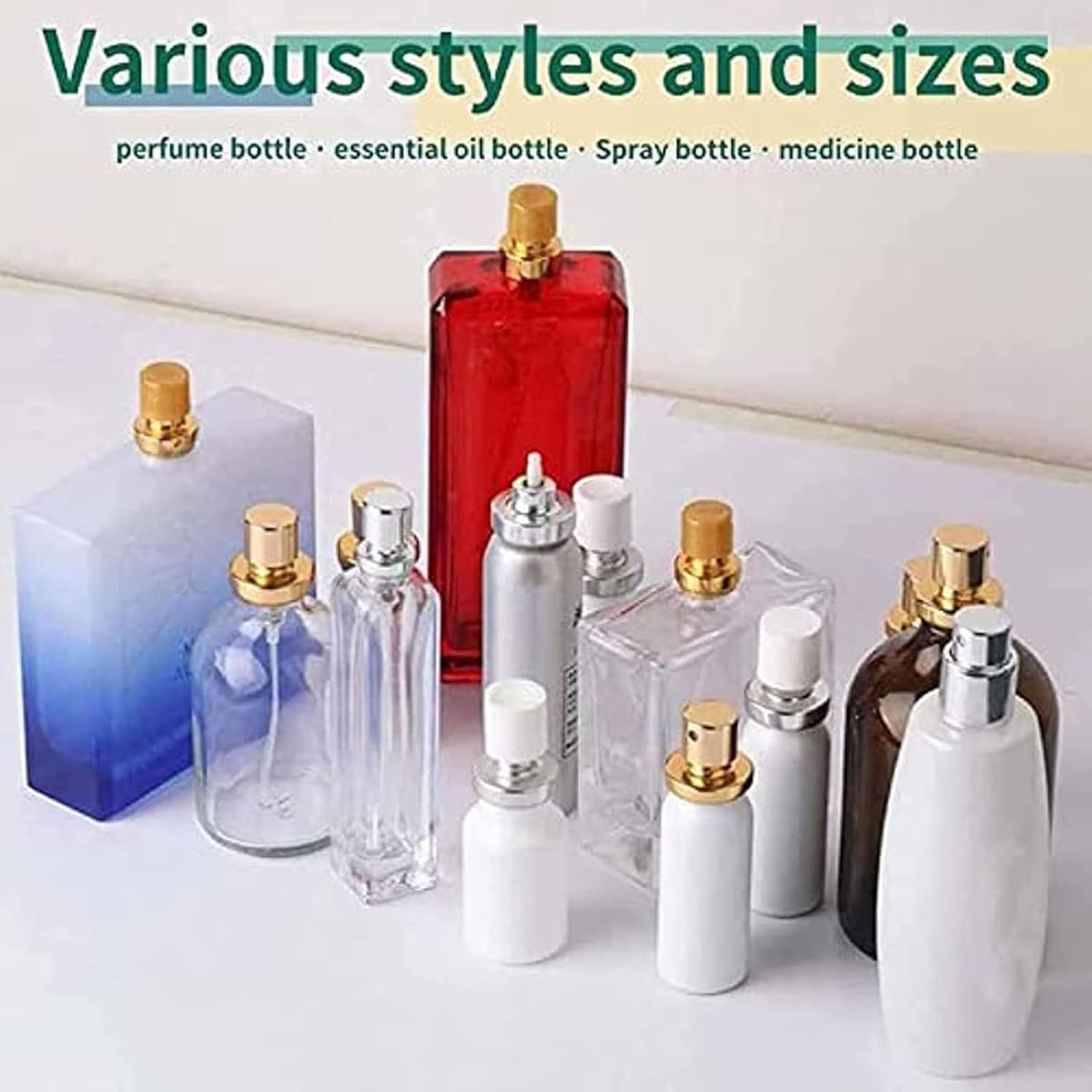 Herramienta manual para taponar botellas, herramienta de crimpado desmontable para sellado de perfume, máquina prensadora ajustable, sellador de viales de mano para tapas de plástico