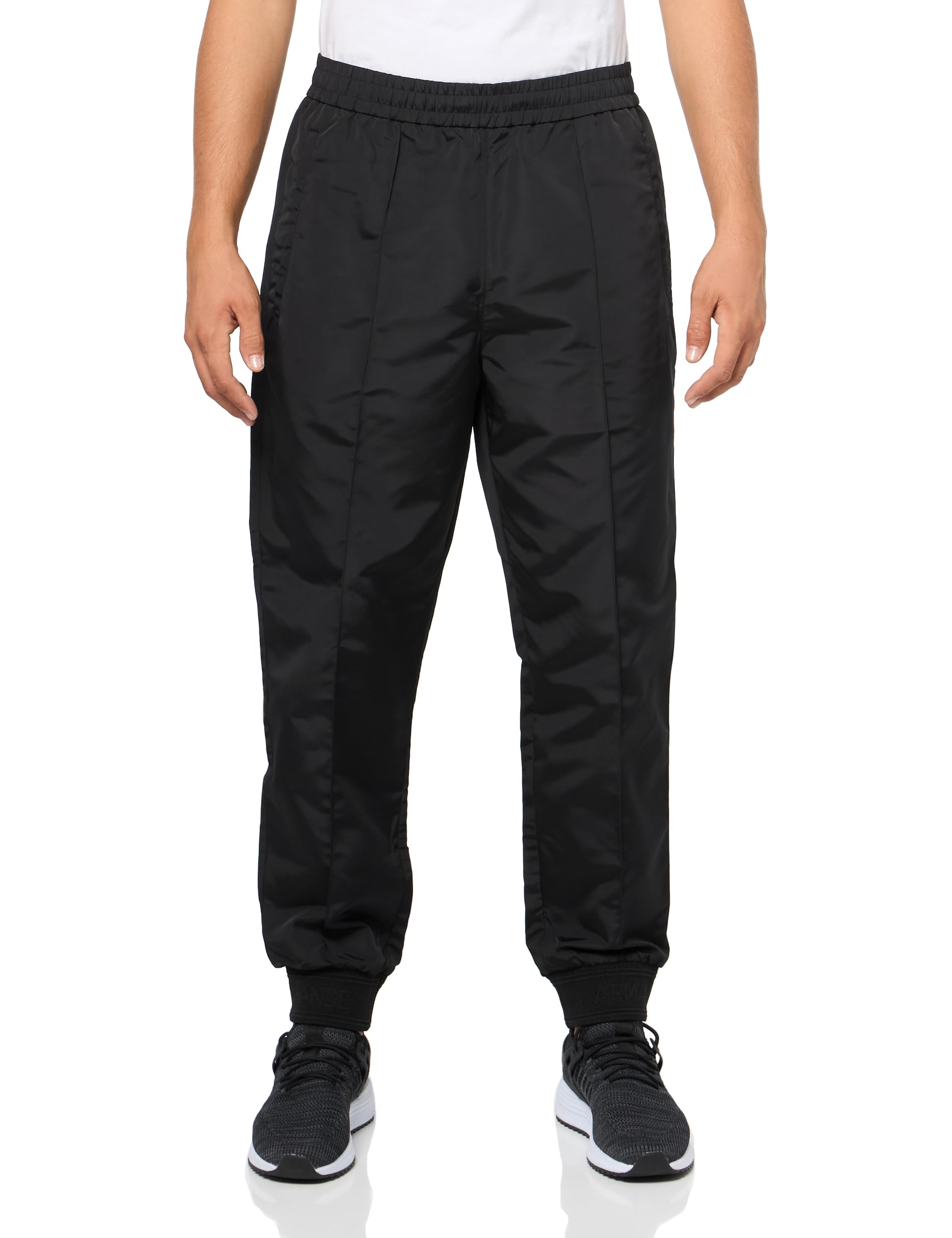 Armani Exchange Mens Tapered Trouser with Front Pleat Detail