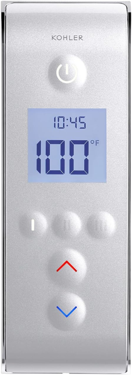 Exclusive KOHLER K-558-1CP DTV Prompt Three-Outlet Digital Interface, Satin/Polished Chrome, Black, 7.75 x 2.69 x 0.75 inches