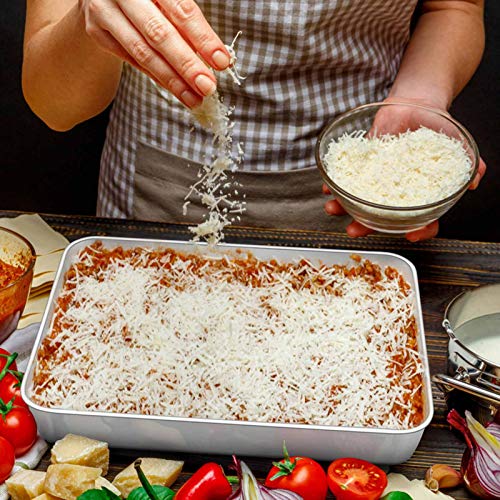 Teamfar Lasagna Pan, 12⅖’’ X 9¾’’ X 2’’ Stainless Steel Rectangular Cake Brownie Baking Pan With Lid thumb #4