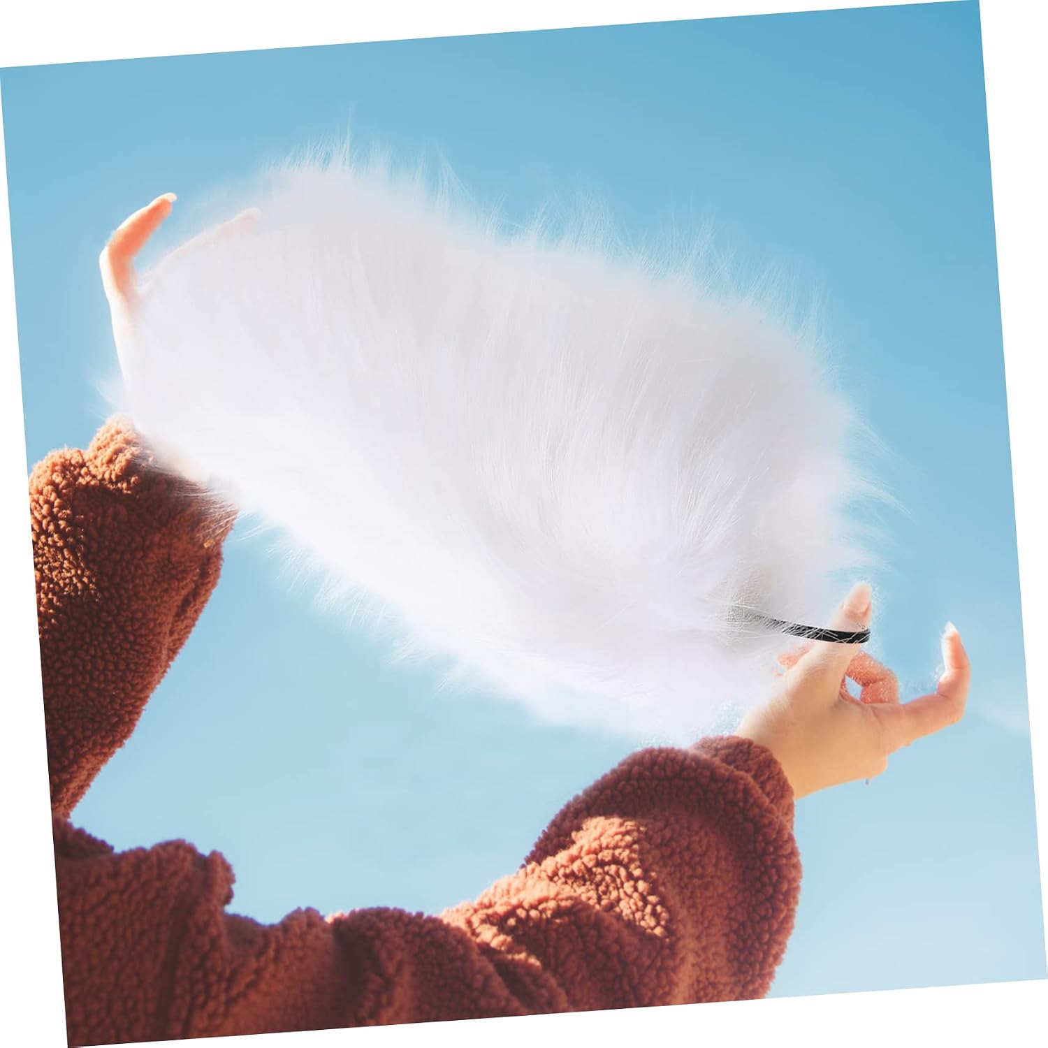 Mipcase Hand Warmer Winter Hand Household Thickened Fuzzy Pouch Small Portable Pillow Warming Strap Warm Plush