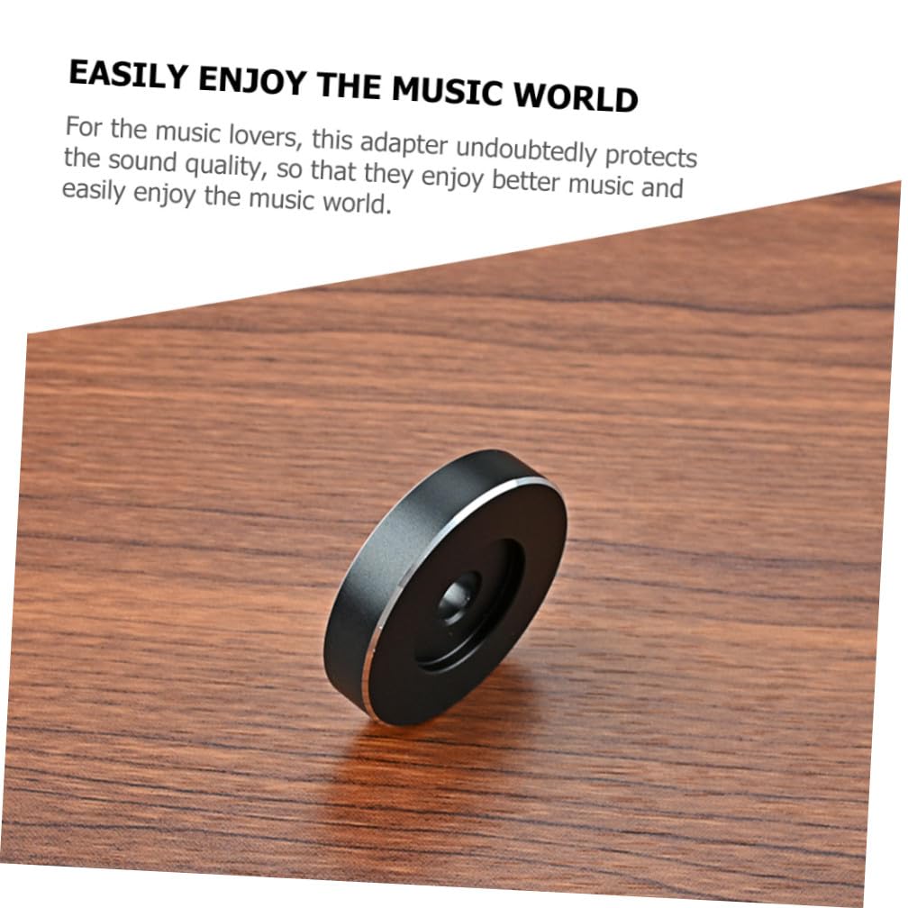 Uonlytech 4pezzi Adattatore Per Giradischi Alluminio Accessorio Per Lettori Di Vinile Design Pratico e Resistente Facilita Ascolto Della Musica Compatibile Con Dischi Vinile
